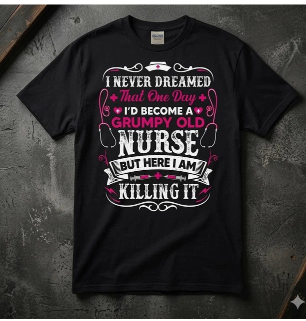 Nurse Registered LPN ER Funny Gift Cotton Tee Graphic Unisex T-shirt