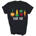 Crop Top Funny Farming Root Vegetable Gardening Farmer Shirt