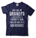 Funny Grandpa Shirt Grandpa Partner In Crime T Shirt Funny Shirt For Men Grandpa