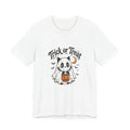 Cute Black Cat Ghost Halloween Shirt Trick or Treat Funny Spooky Season Tee