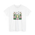 Frog Water Lily Shirt Animals & Flowers Wildlife Gift Women Floral Tee Toad