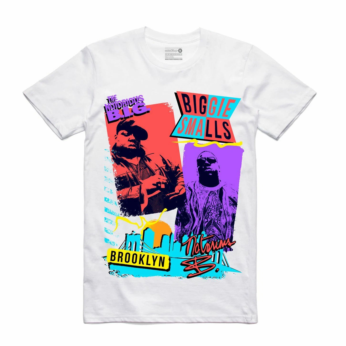 NEW Streetwear on Demand 80s RAP ICON SMALLS WHITE Tee Shirt SMALL-3XLARGE