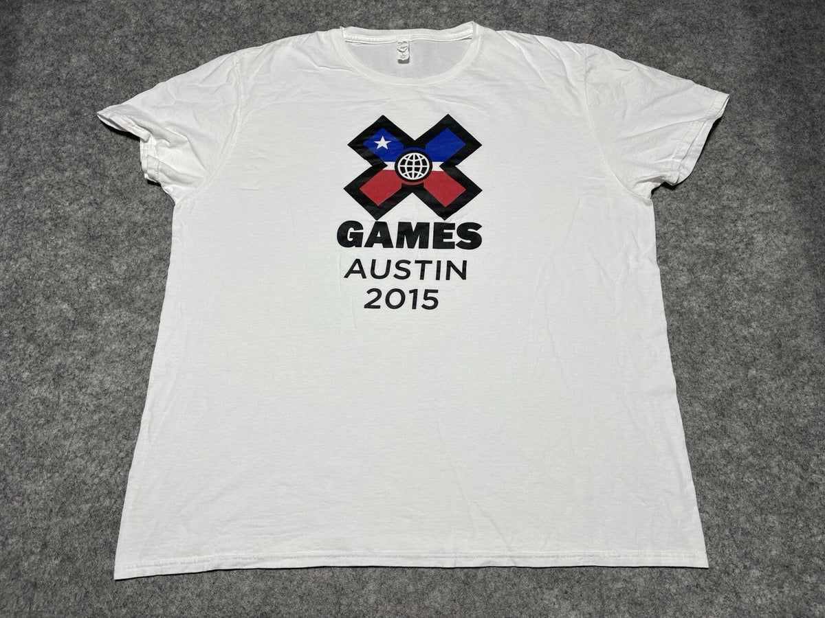 Austin Texas 2015 X Games White Shirt XL FOTL Skater MotoCross Vert Street