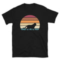 Retro Sunset Kitten Feline Pet British Shorthair Cat Short-Sleeve Unisex T-Shirt