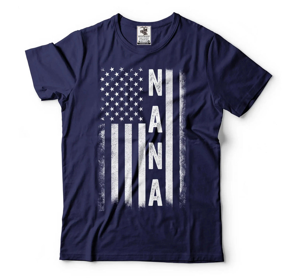 Nana USA Flag T-Shirt 4th Of July Nana Grandma Tee Grandma Patriotic Shirt