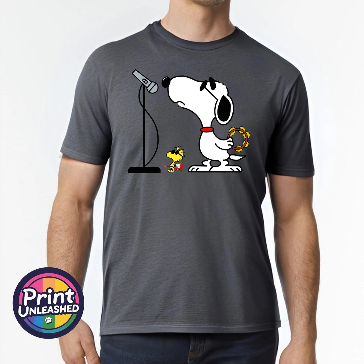 Funny Oasis Beagle Parody T-Shirt Bird & Dog Tee Music Gift Unisex S-2XL Cotton