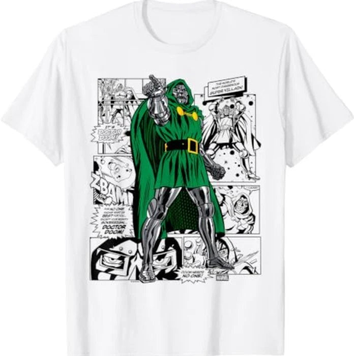 Fantastic Four - Dr Doom - Super Villain Comic T-Shirt
