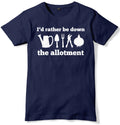 I'd Rather Be Down The Allotment Gardening Funny Mens T-Shirt