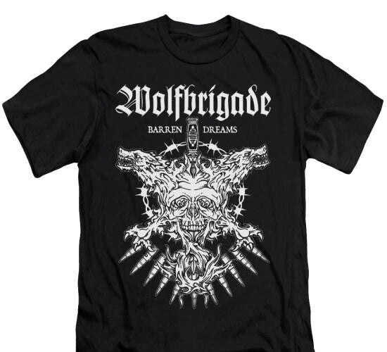 Wolfbrigade barren dreams T-Shirt, Indie Rock Punk Metal Gothic, Unisex tee