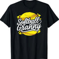 Softball Granny Hearts Granny of A Softball Player Granny T-Shirt