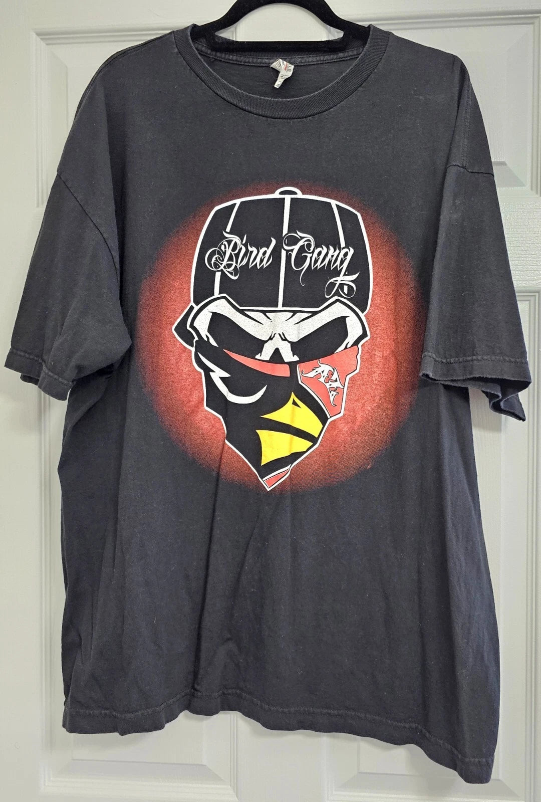 Bird Gang AZ 2XL Black Graphic Skull T Shirt Unisex