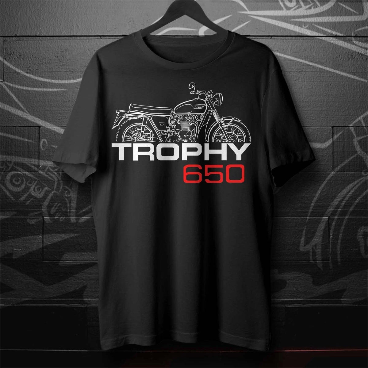 Illustration for a Triumph TR6 Trophy 650 1956-1973 fans - Motorcycle T-Shirt
