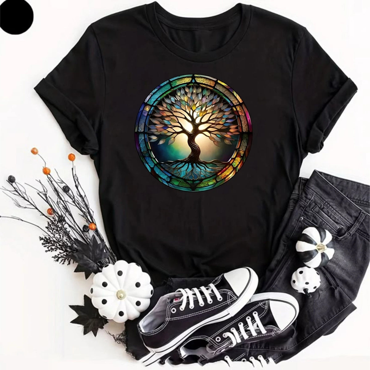 Tree Of Life T-Shirt Celtic Spiritual Nature Pagan Mandala Yoga Gift Graphic Top
