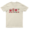 Merry And Bright Christmas T-Shirt Unisex Retro Seasonal Funny Xmas Santa -k