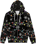Ugly Christmas Zipper 3D Hoodie Xmas Long Sleeve HS1553