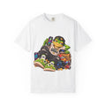 Chill Frog Gamer Tee | Graphic Frog Slippers, Soda, Snacks