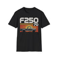 1970 F250 Retro Sunset Truck T-Shirt Classic Pickup Graphic Tee