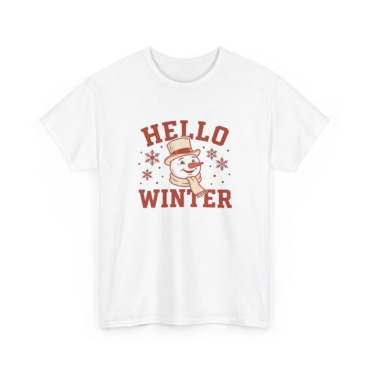 Snowman Clipart Shirt Christmas Cold Gift Women Farmhouse Tee Frosty T-Shirt
