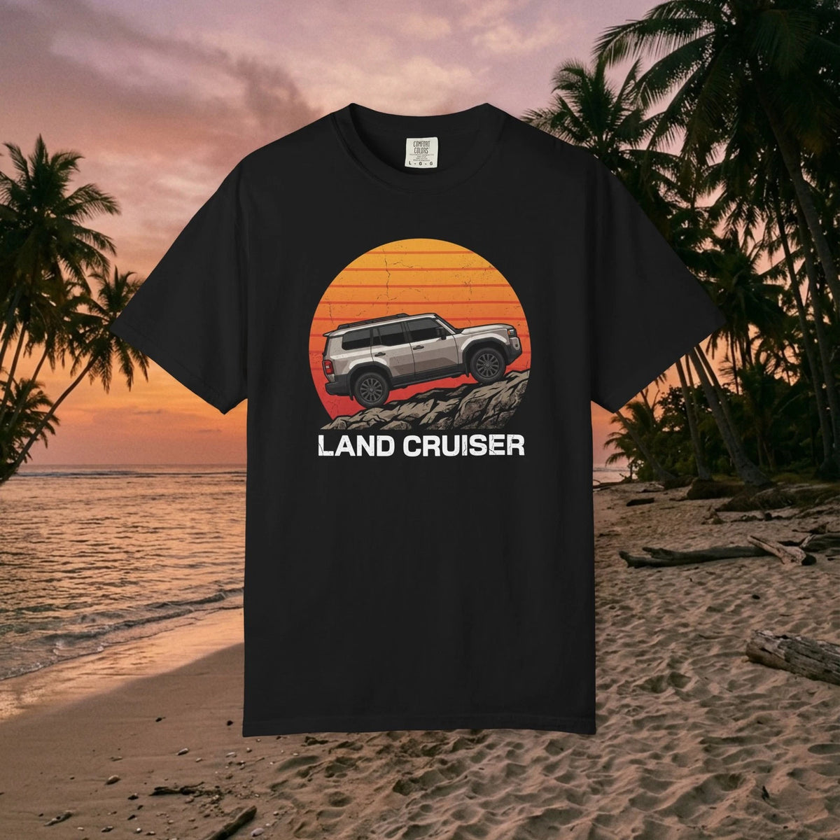 Land Cruiser 250 Retro Sunset Graphic Off Road 4x4 Unisex T-Shirt