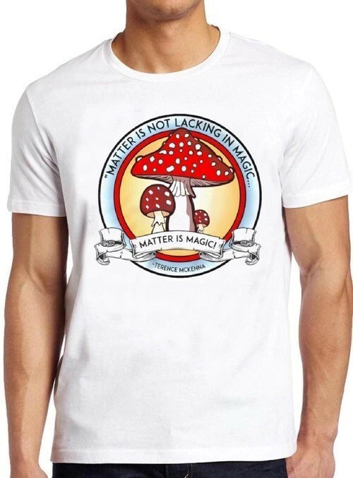 Terence Mckenna Magic Mushroom Psychedelic Acid Cool Gift Tee T Shirt M307