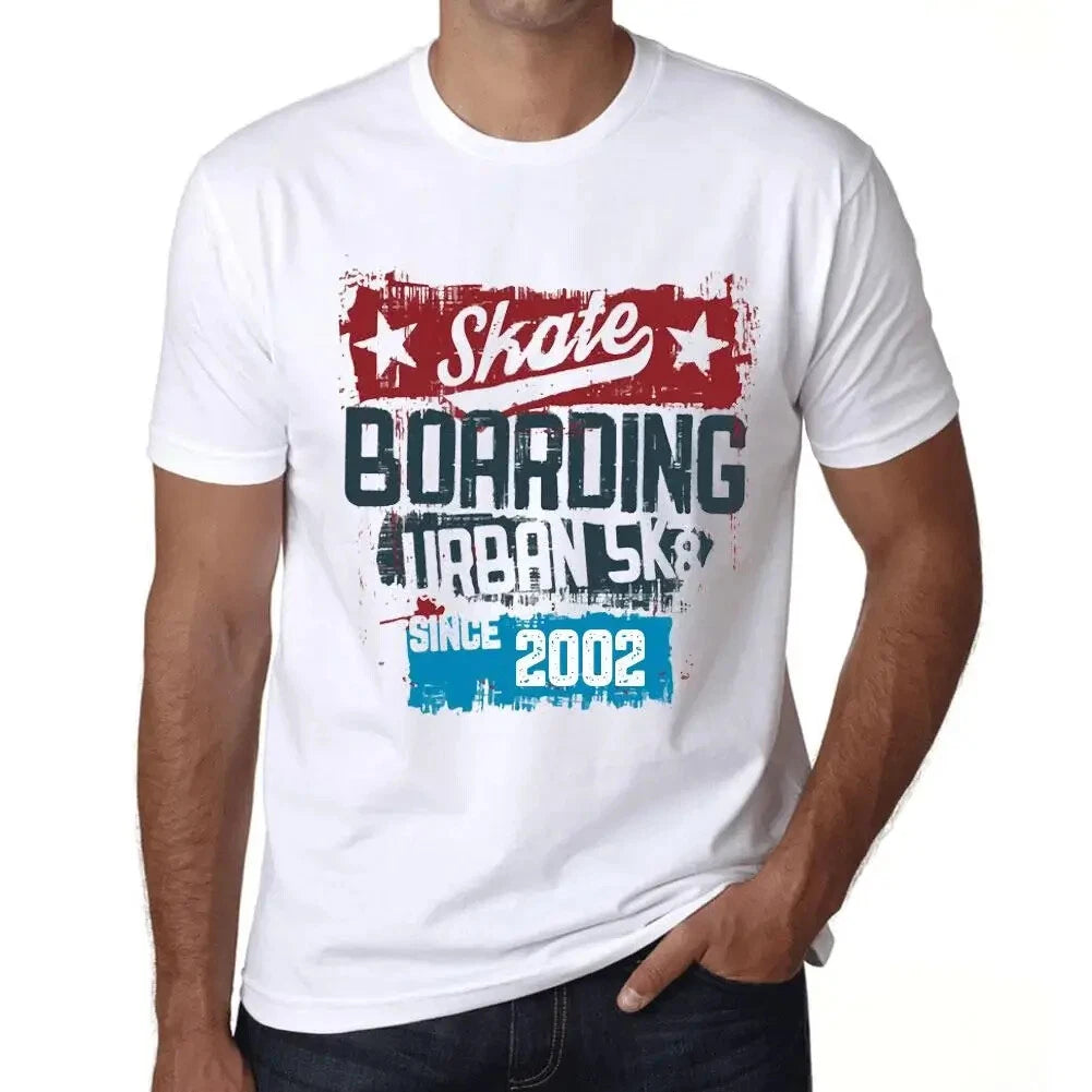 Men's Graphic T-Shirt Urban Skateboard Since 2002 22nd Birthday Anniversary 22