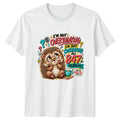 Funny Overthinking Hedgehog T-Shirt Cute Sarcastic Cartoon Animal Lover Gift