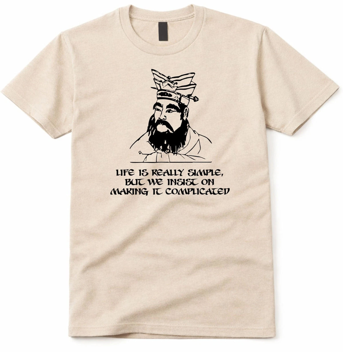 Confucius Quote T Shirt Philosophy Gift Teacher Student Book Lover Thinker Tee