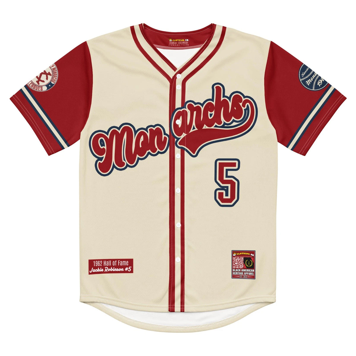 Jackie Robinson #5 Kansas City Monarchs Heritage Baseball Jersey
