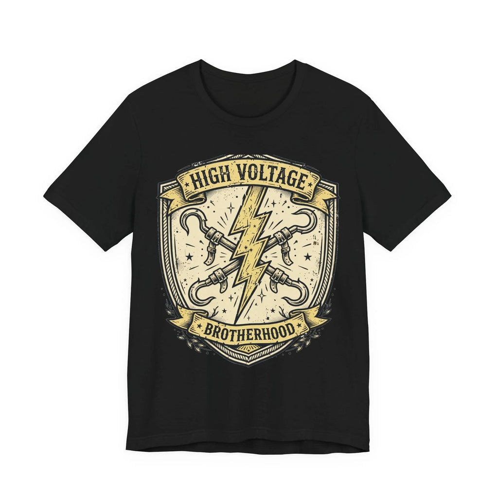 High Voltage Brotherhood Shirt, Lineman T-Shirt, Electrician Tee