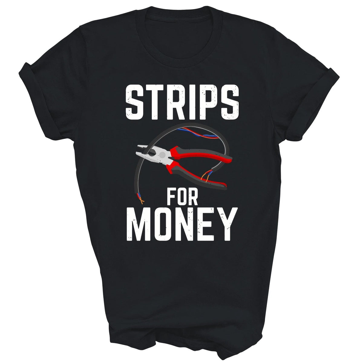 Funny Electrician Electrical Strips For Money Shirt
