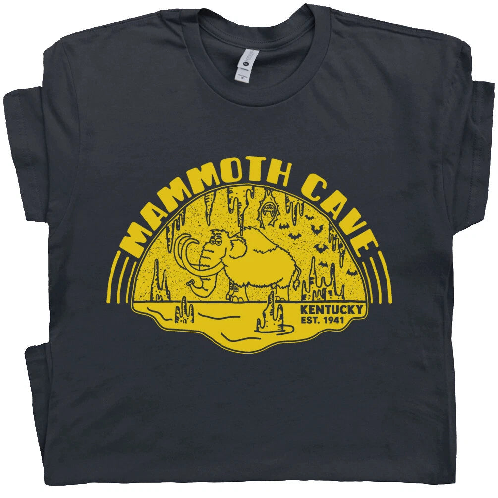 Mammoth Cave T Shirt Vintage National Park Shirts Spelunking Big Wooly Mammoth