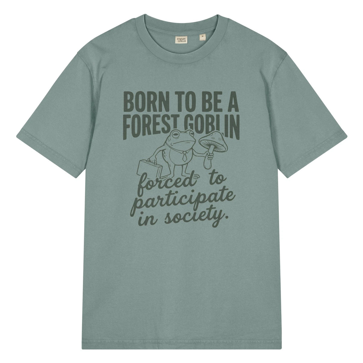 Born To Be A Forest Goblin T-Shirt | Frog With Toadstool | Introvert | XS-3XL