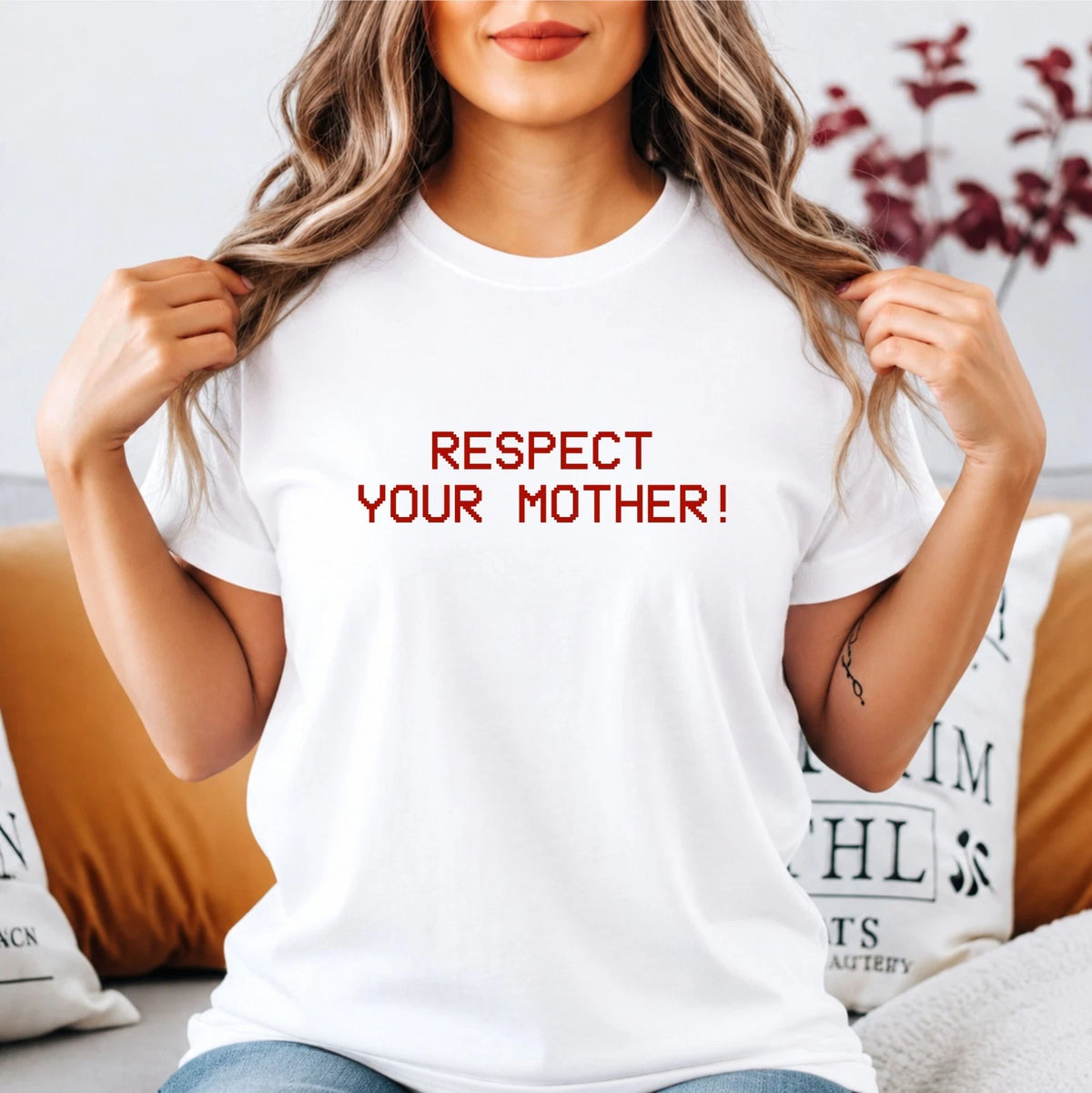 Respect Your Mother T-Shirt Mother Day Family Gift Tee Mom & Kids Top