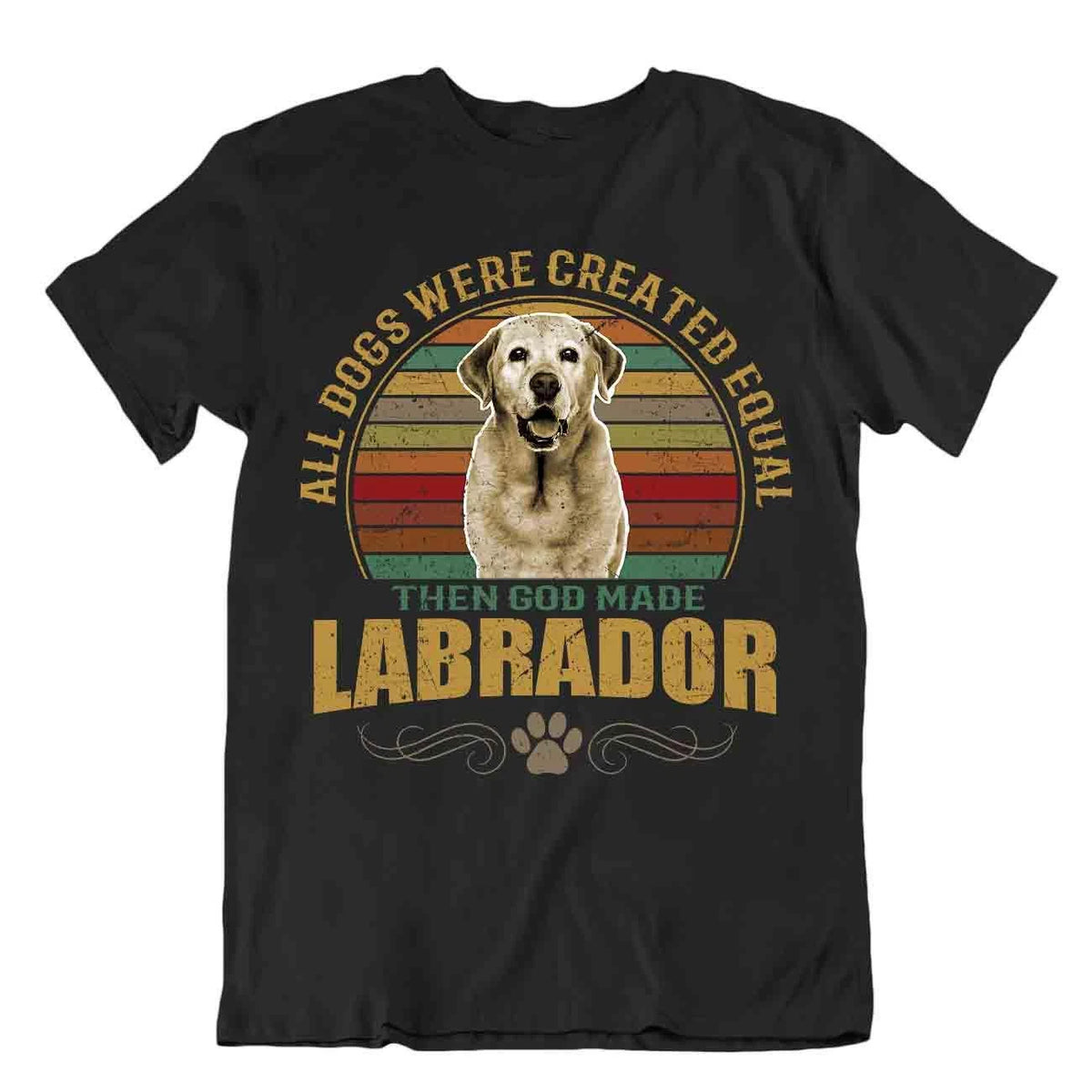 Labrador Dog T-Shirt Cute Gift For Pet Lovers Best Friend Vintage Cool Funny