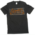 Men's patriotic USA flag archery bow hunting T-shirt sports archer tee