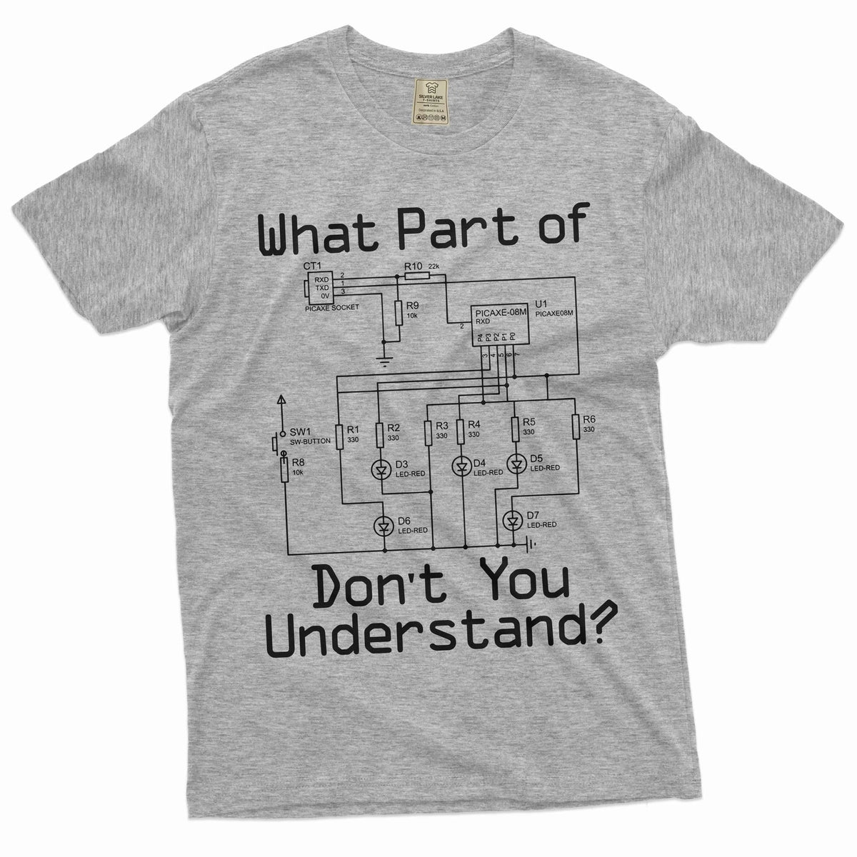 Men's Funny Electrician T-shirt electrical diagram shirt fathers day gift