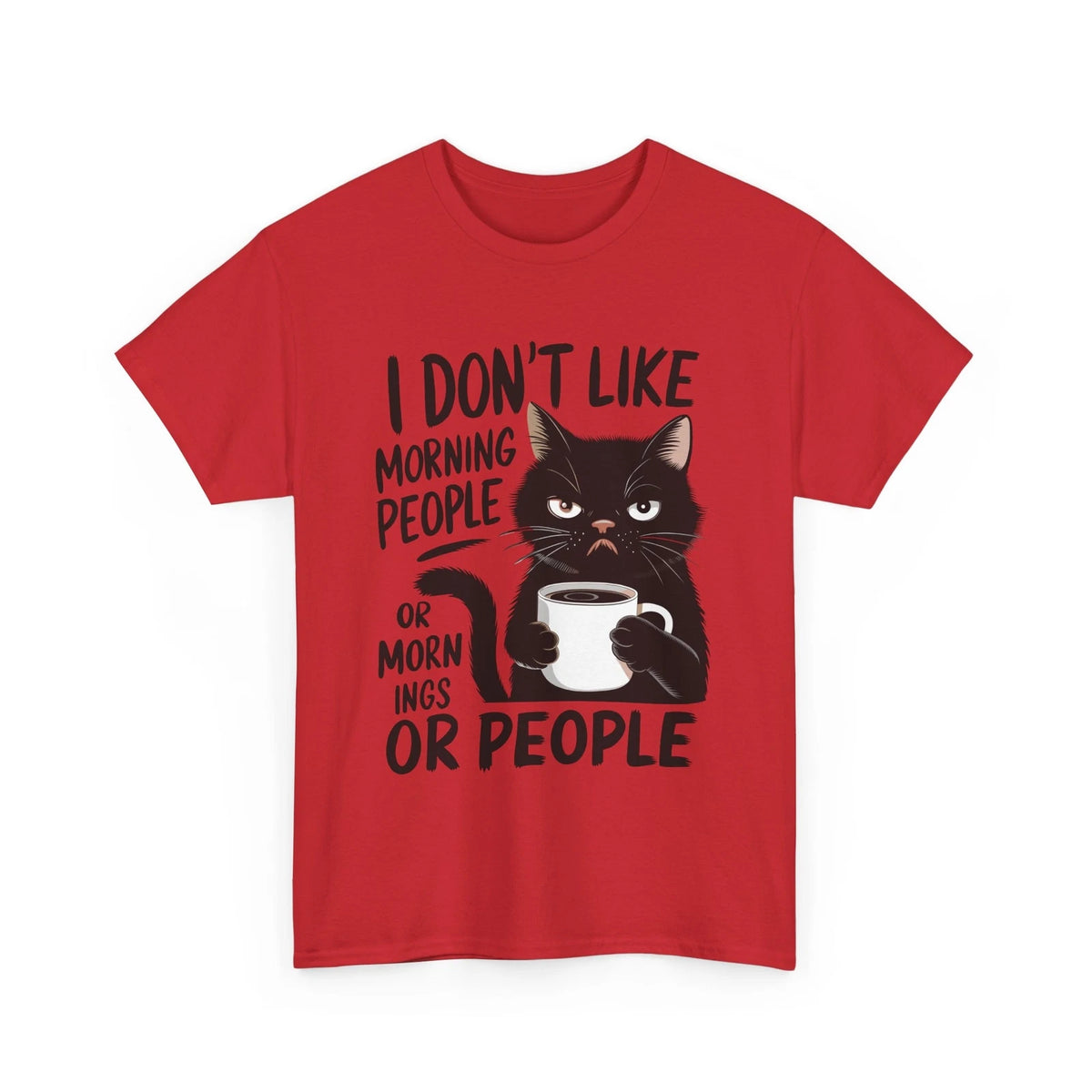Coffee Cat T-Shirt | Barista Latte Cappuccino Espresso Beans Tee
