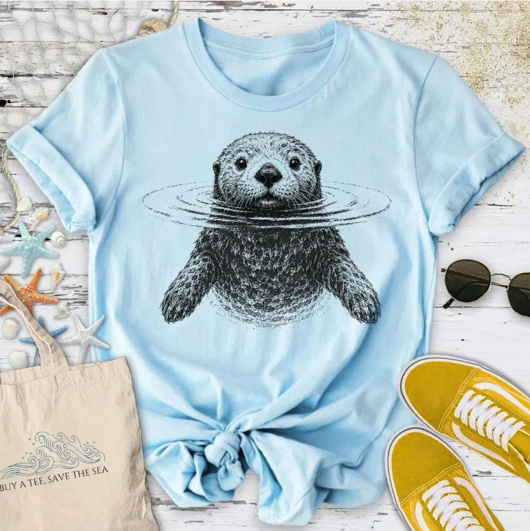 Curious Otter T Shirt