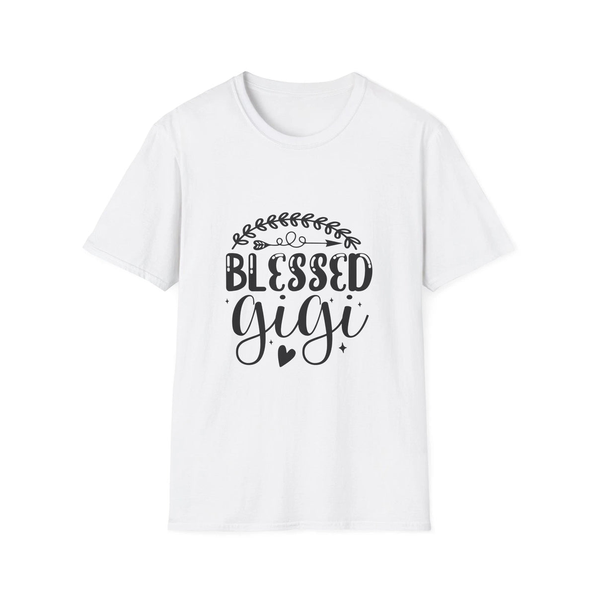 Blessed Gigi T-Shirt | Grandma Typography Shirt