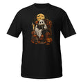 Cozy Ghost Stories Halloween T-Shirt Black Cat Pumpkin Spooky Reading