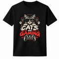 Cats And Gaming Shirt, Gamer Cat Tee, Gaming Gift For Cat Lovers