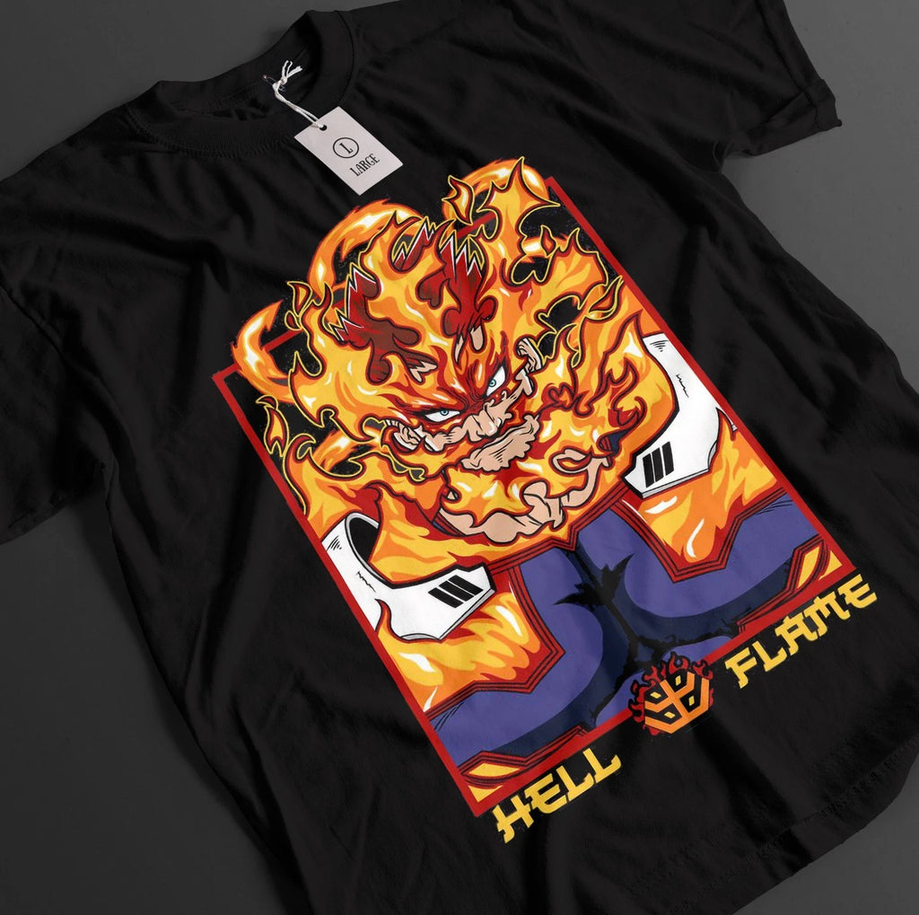 My Hero Academia Shirt Endeavor Tshirt Dabi Bakugo Top Todoroki MHA Unisex Tee
