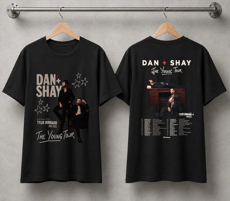 Dan + Shay The Young Tour 2026 Concert Tee, Country Music Fan Gift (Unisex)