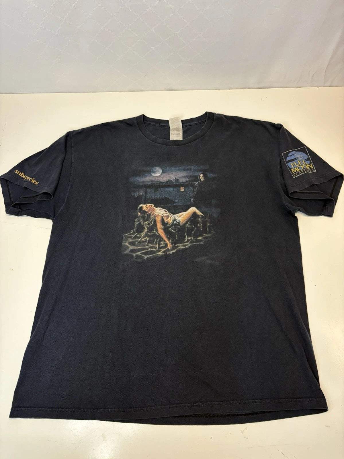 Vintage Subspecies T Shirt 90s Full Moon 1991 Horror Movie Promo Cult VHS Sz XL