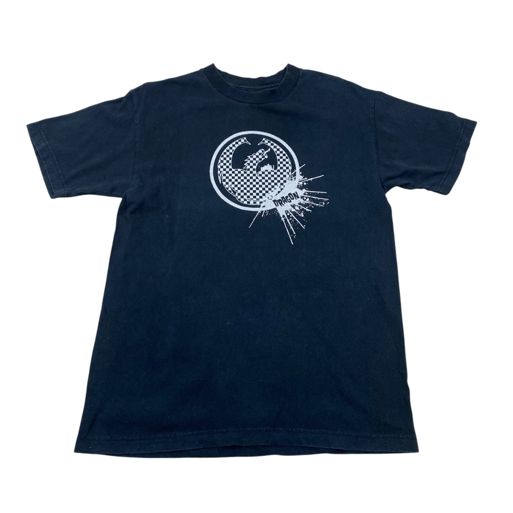 T Shirt Vintage DRAGON ALLIANCE Y2K M A Scacchi Skater Emo Grunge Surf