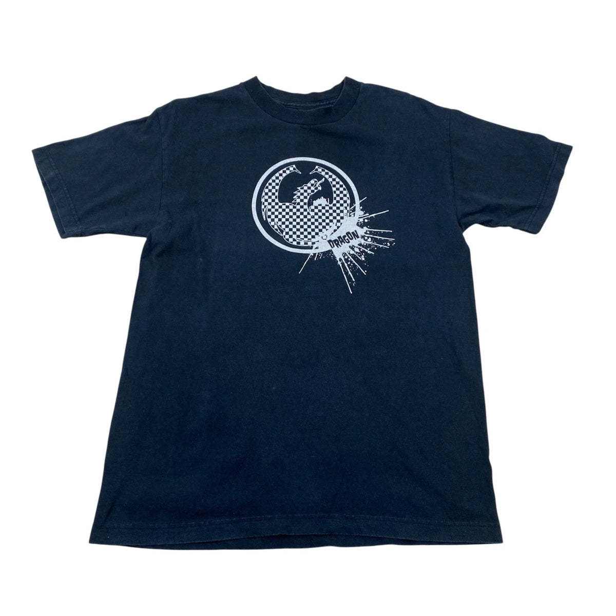 T Shirt Vintage DRAGON ALLIANCE Y2K M A Scacchi Skater Emo Grunge Surf