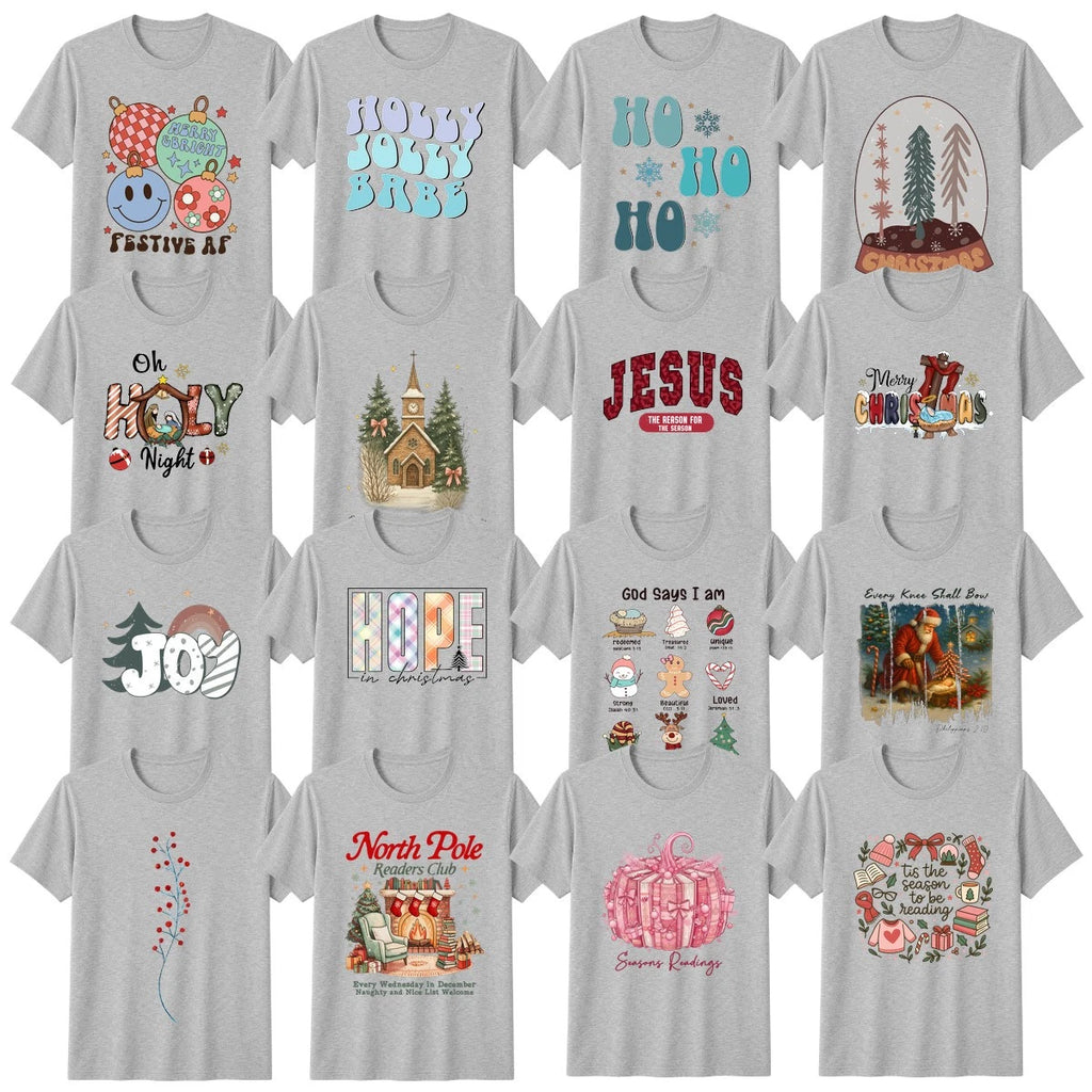 Christmas Christian Faith Book Lover T-Shirt Religious Christmas Gift