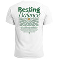 Mens Back Print Resting Balance Mental Health Matters Club Graphic Print T-Shirt