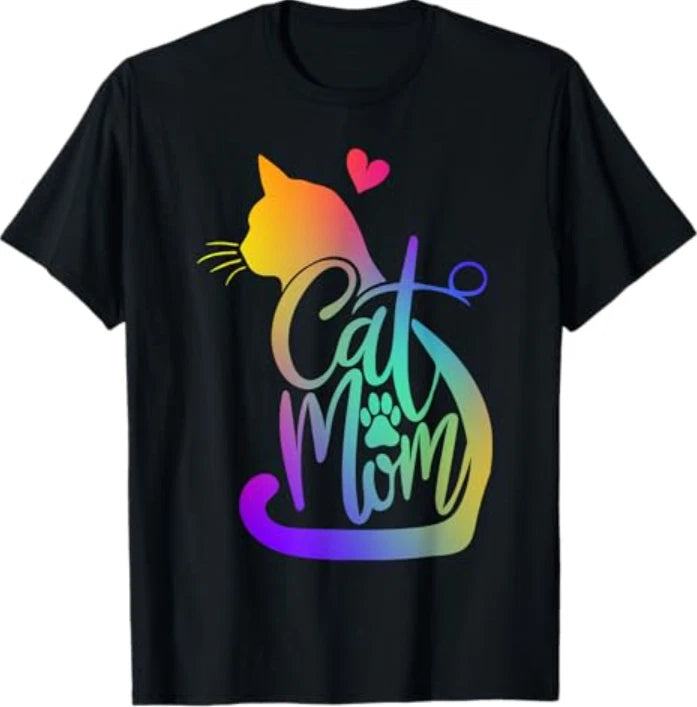 Cat Mom Cat Lover Cute Mother's Day Mama I Love My Cat T-Shirt