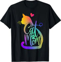 Cat Mom Cat Lover Cute Mother's Day Mama I Love My Cat T-Shirt
